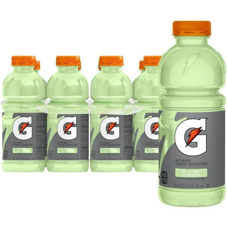 Gatorade Thirst Quencher Lime Cucumber Sports Drinks, 20 fl oz, 8 Count Bottles