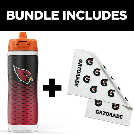 Gatorade Gx Seattle Seahawks NFL 30 fl oz Water Bottle & Sports Towel Bundle