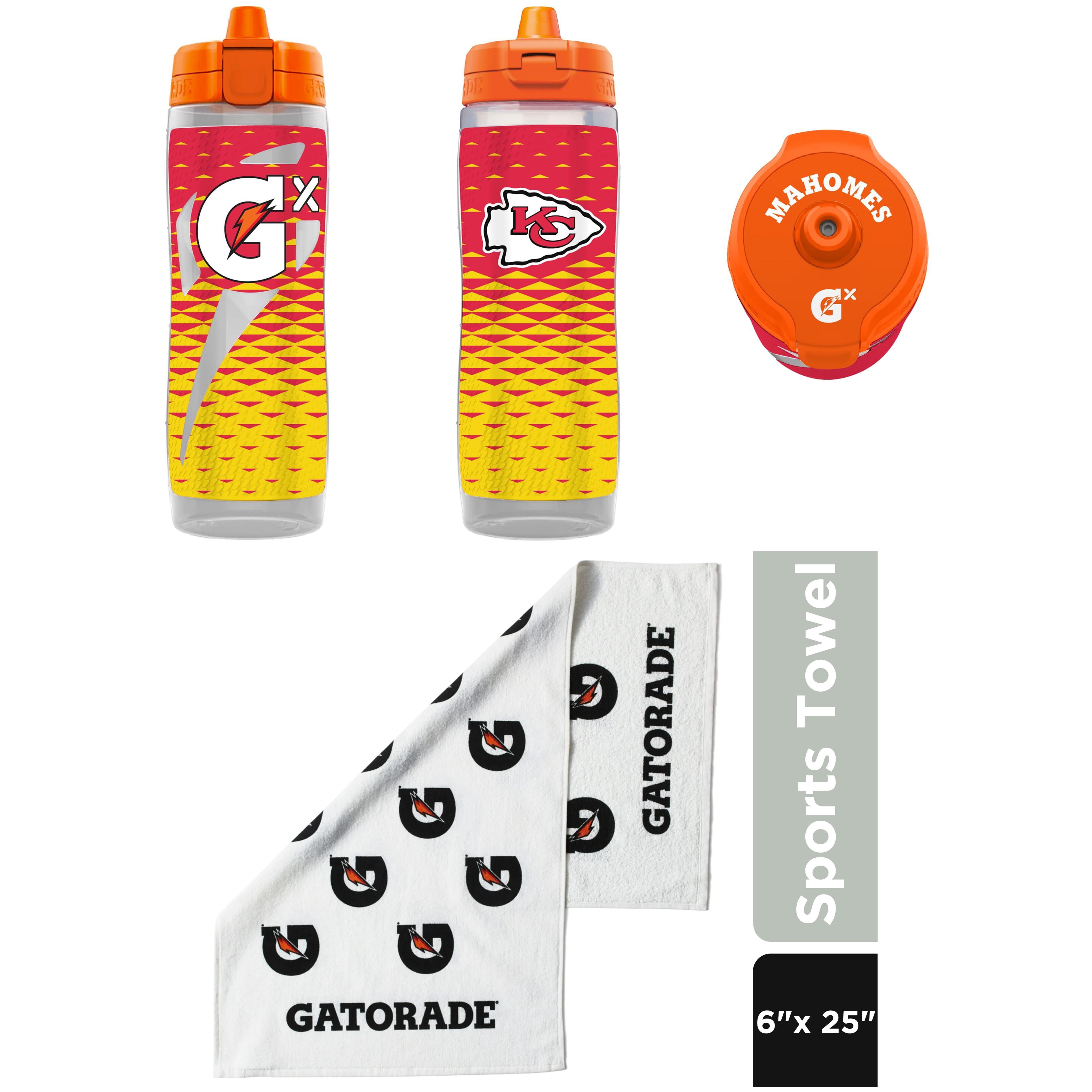 Gatorade NFL Essentials - Kansas City Chiefs 30oz Squeeze Bottle + Sport Towel