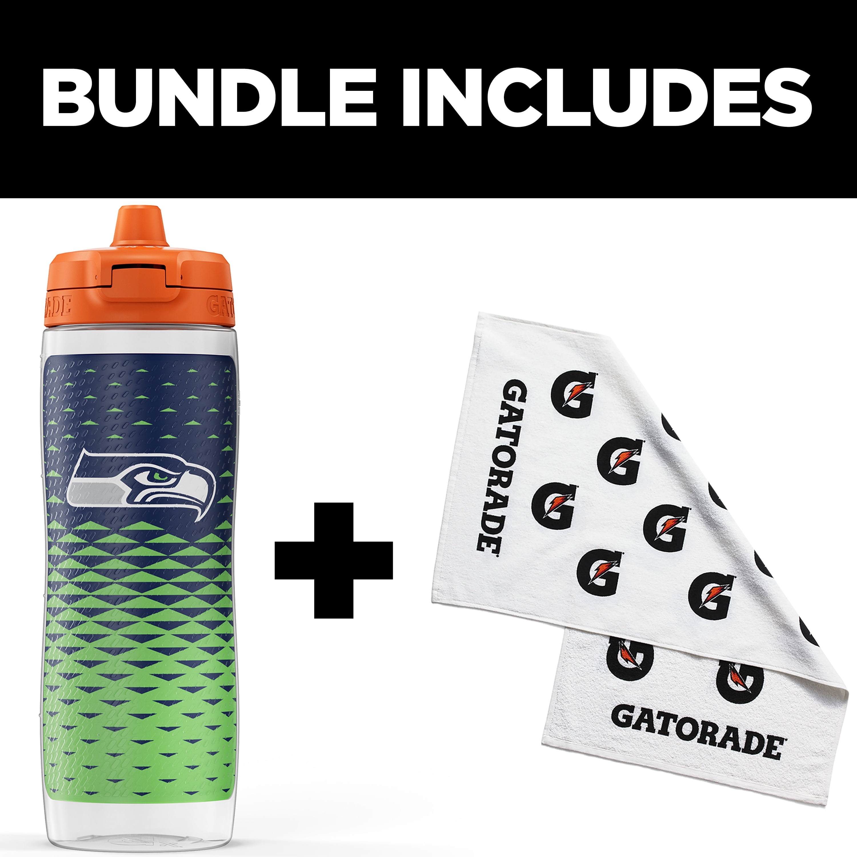 Gatorade Gx Tampa Bay Buccaneers NFL 30 fl oz Water Bottle & Sports Towel Bundle