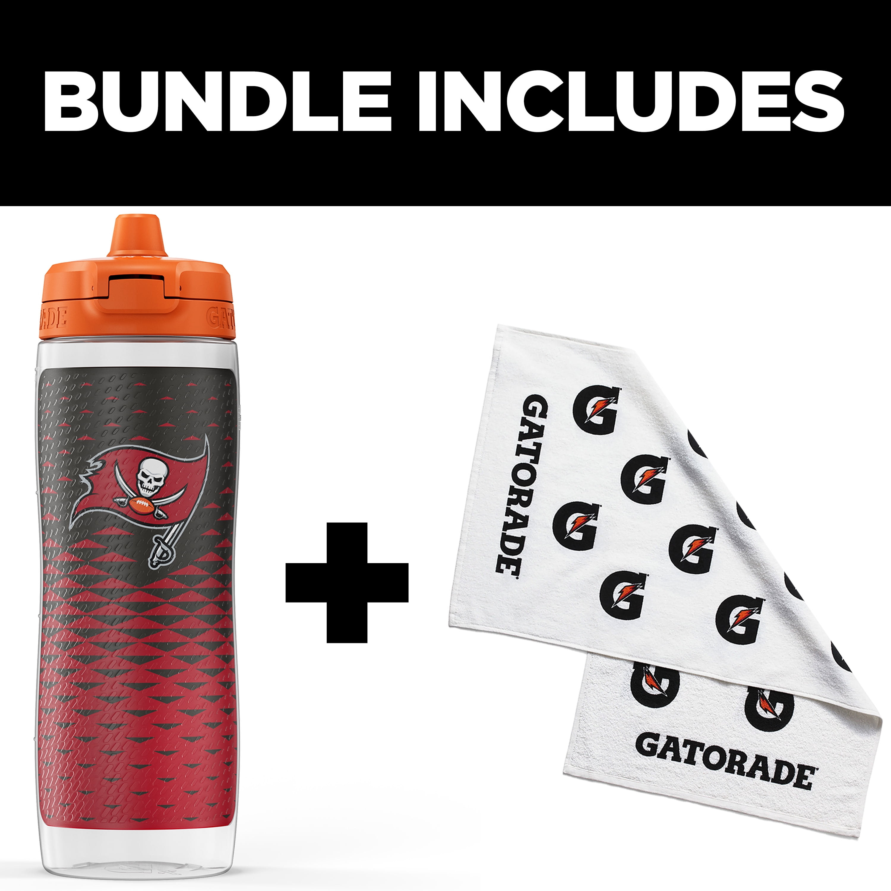 Gatorade Gx Tennessee Titans NFL 30 fl oz Water Bottle & Sports Towel Bundle