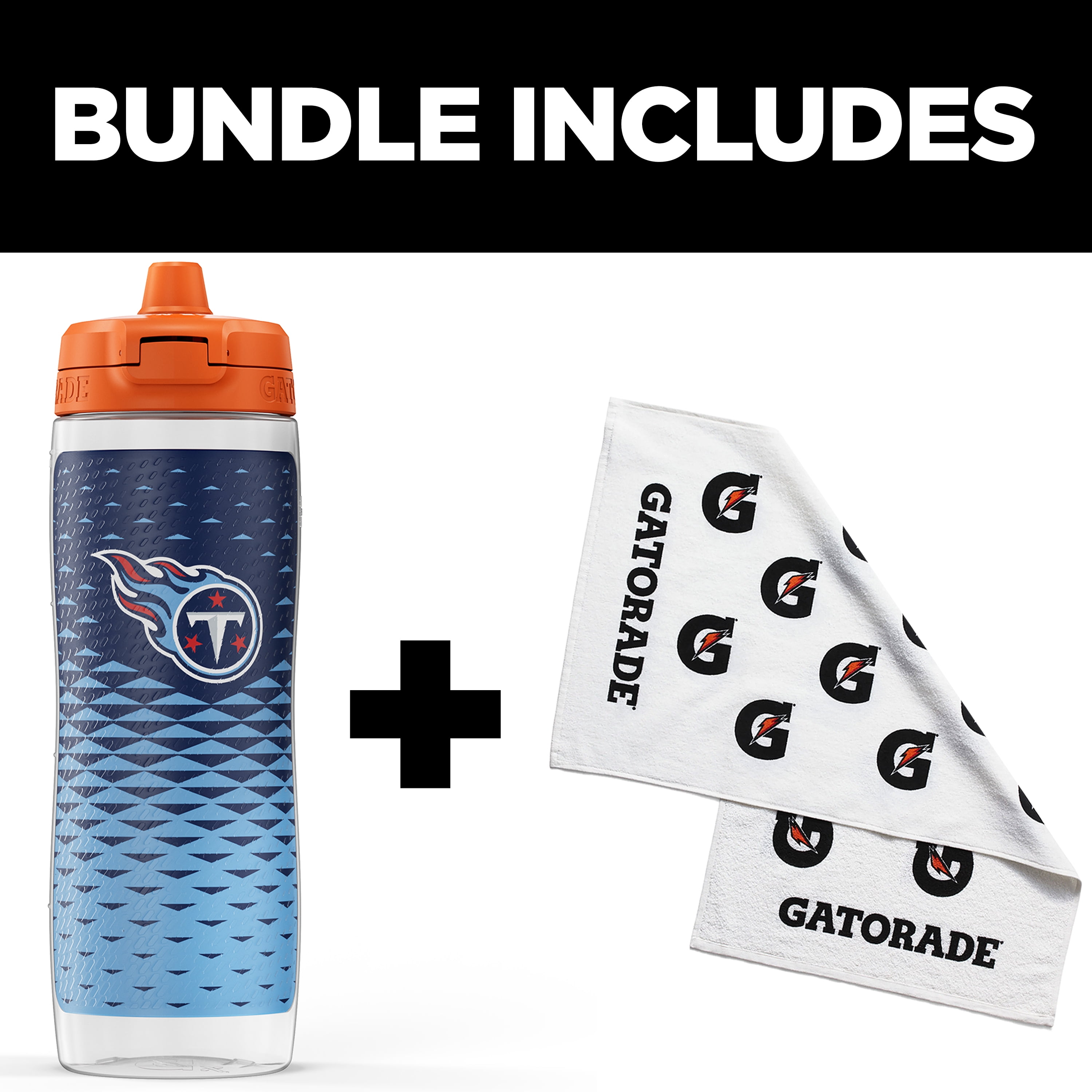 Gatorade Gx Washington Commanders NFL 30 fl oz Water Bottle & Sports Towel Bundle