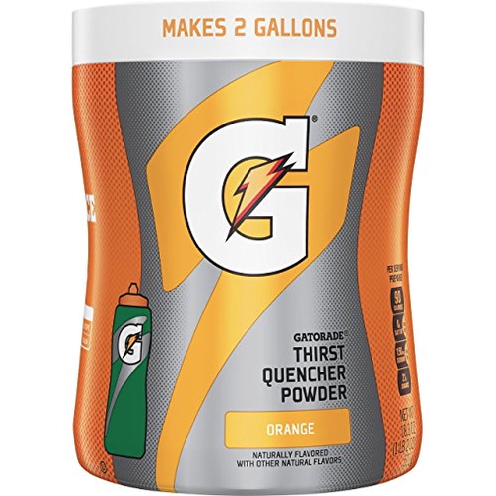 Gatorade Orange Sports Drink Powder  18.3 Oz. (Pack of 12)