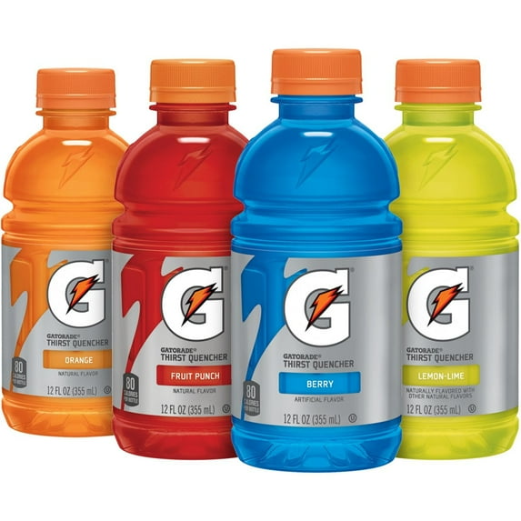 Gatorade Original Thirst Quencher Sports Drink Variety Pack, 12 oz, 24 Pack Bottles