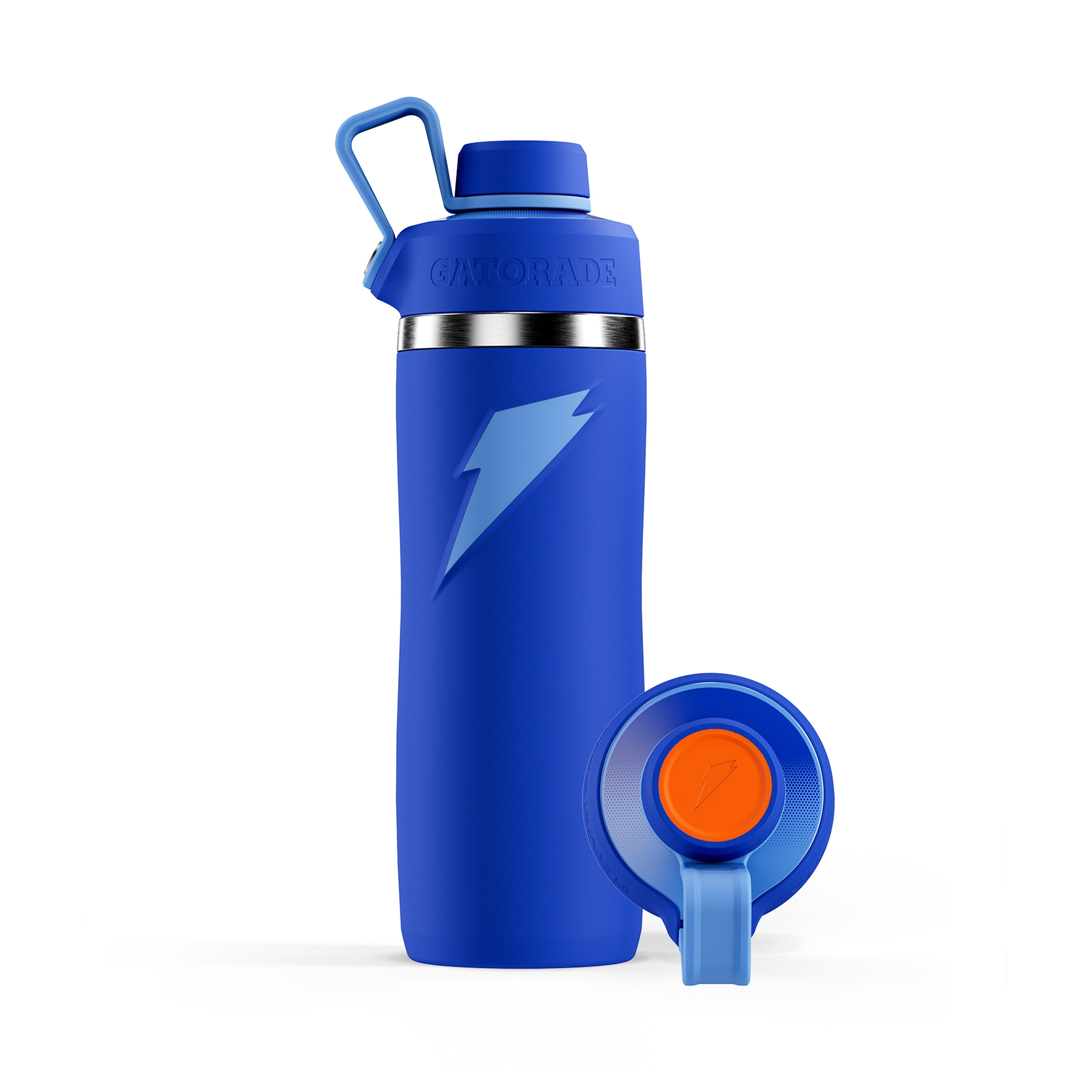 Gatorade 'Overtime' 32oz Stainless Steel Water Bottle, Twist Cap, Blue