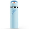 thumbnail image 1 of Gatorade Overtime Stainless Steel Blue Straw Cap Metal Water Bottle, 22 oz, 1 of 9