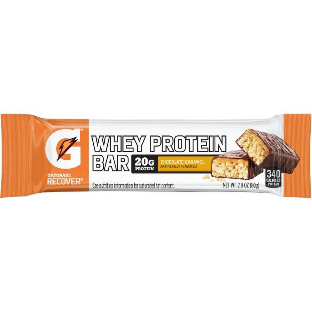 Gatorade Recover Bar, 20 Grams of Protein, Chocolate Caramel
