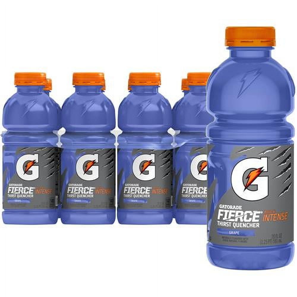 Gatorade Thirst Quencher Artificial, Fierce Grape Sports Drinks, 20 Fl Oz (Pack Of 8) - Pack of 2