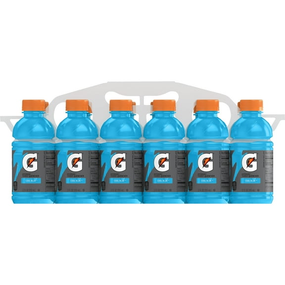 Gatorade Thirst Quencher Cool Blue Sports Drinks, 12 fl oz, 12 Count Bottles