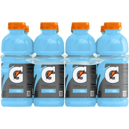 Gatorade Thirst Quencher Cool Blue Sports Drinks, 20 fl oz, 8 Count Bottles