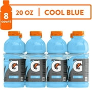 Gatorade Thirst Quencher, Cool Blue Sports Drinks, 20 fl oz, 8 Count Bottles