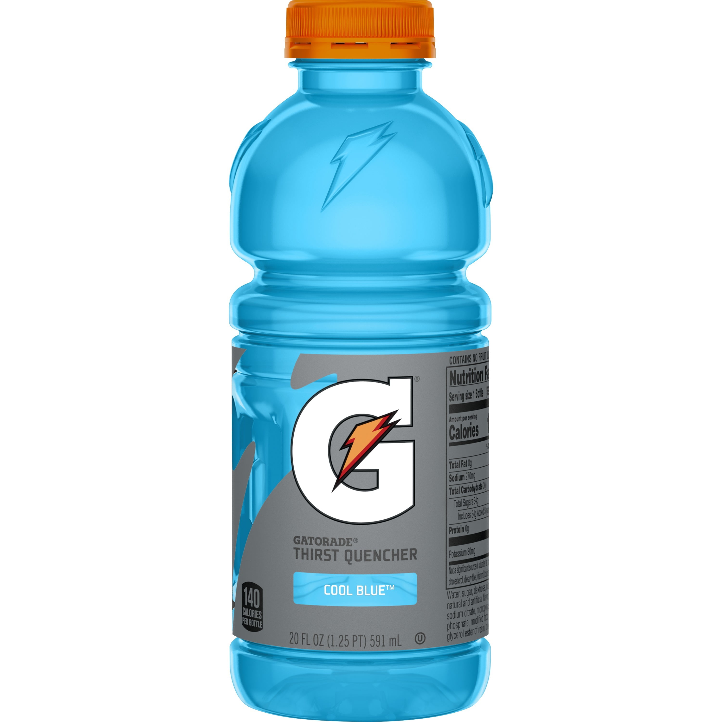 Gatorade Thirst Quencher, Cool Blue Sports Drinks, 20 fl oz Bottle