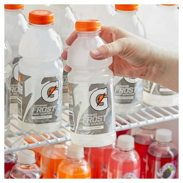 Gatorade Thirst Quencher Frost Glacier Cherry Sports Drink 20 fl. oz. - 24/Case