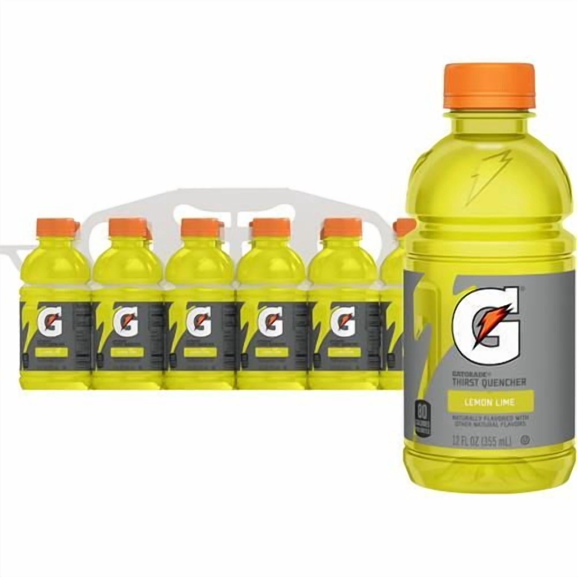 Gatorade Thirst Quencher, Lemon Lime 12 Fl Oz Bottles, 12 Pack - Pack of 2