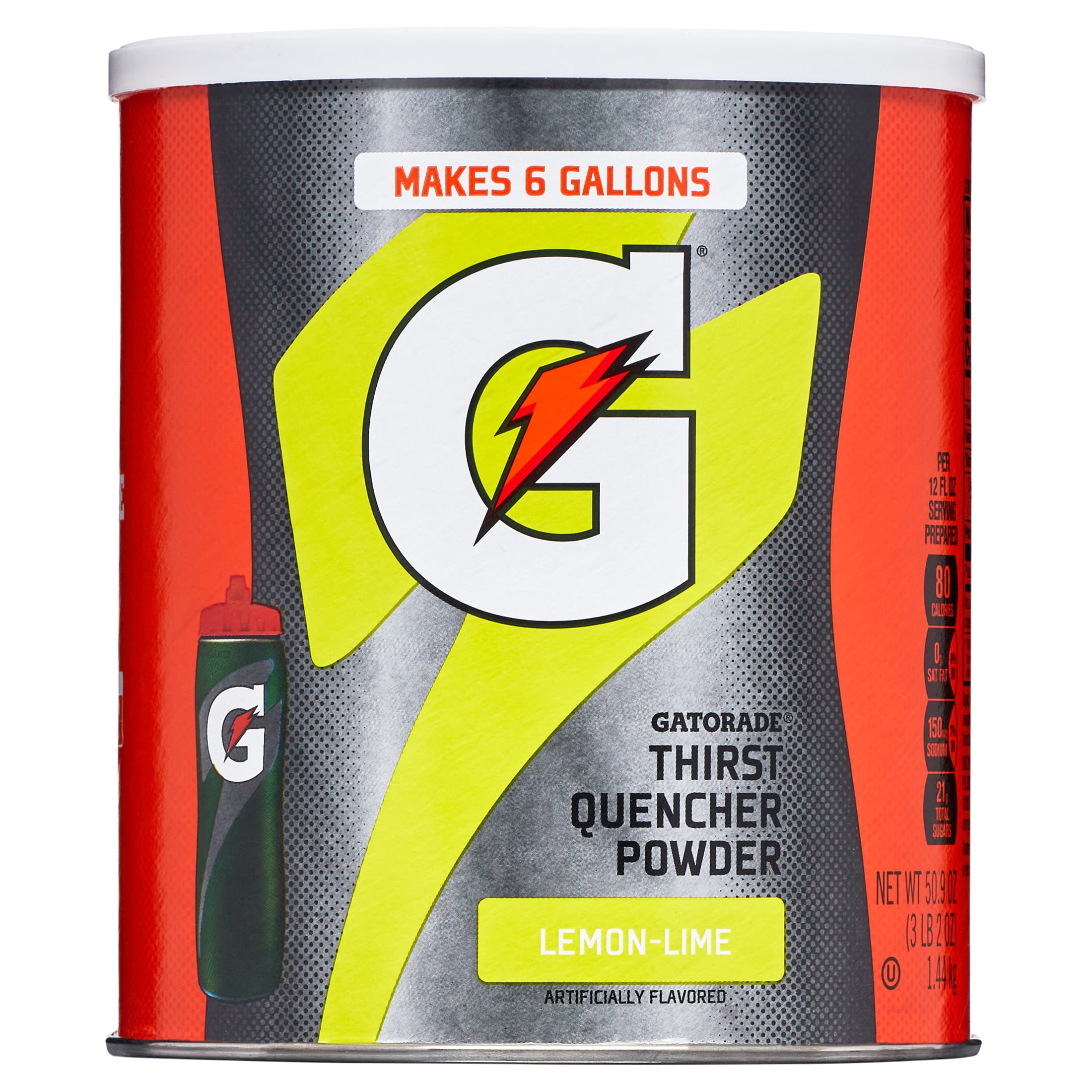 Gatorade Thirst Quencher Lemon Lime Drink Mix Powder, 51 oz Canister
