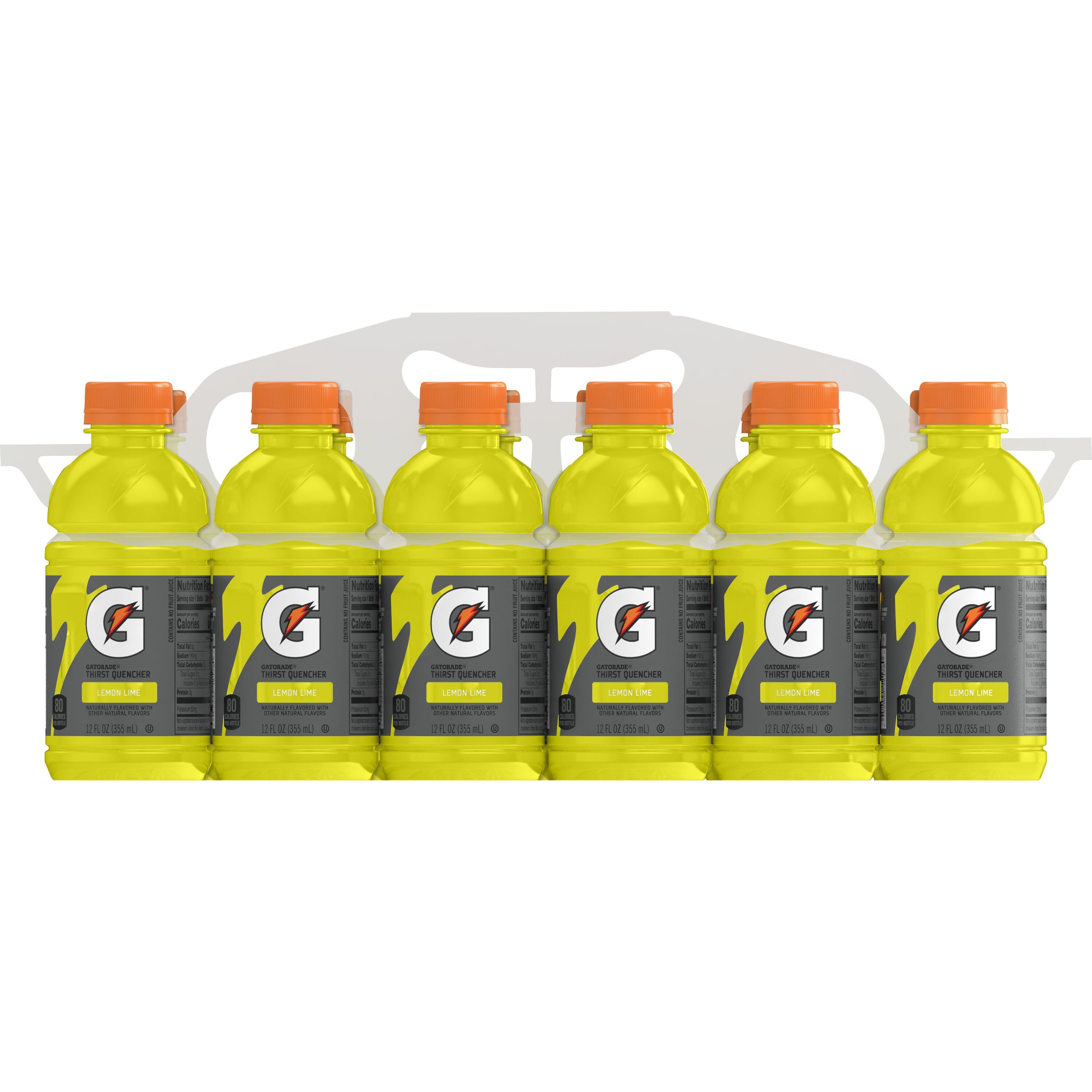 Gatorade Thirst Quencher Lemon Lime Sports Drinks, 12 fl oz, 12 Count Bottles