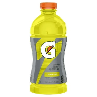 Gatorade Thirst Quencher, Lemon Lime Sports Drinks, 28 fl oz, (Pack of 8)