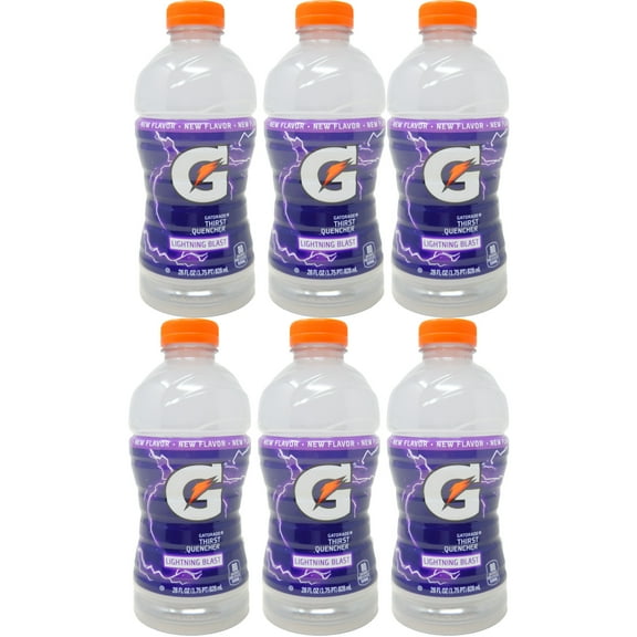 Gatorade Thirst Quencher Lightening Blast Sports Drink, 28 fl oz (6 Pack)