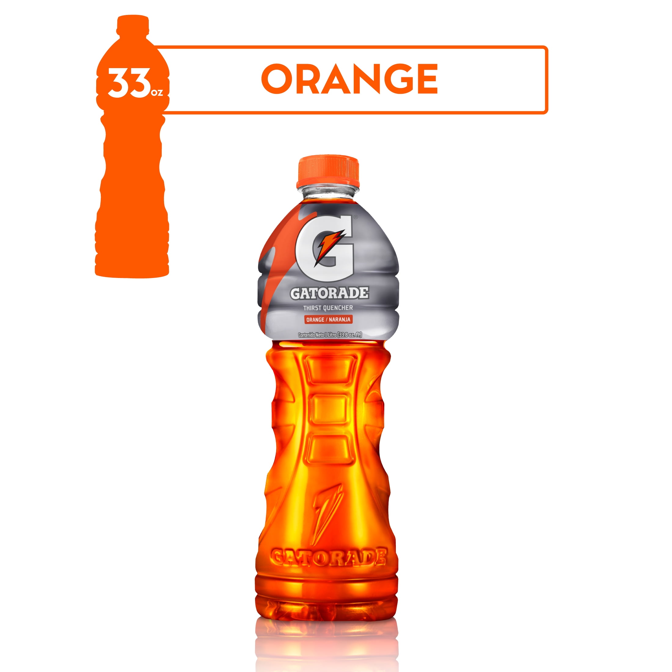 Gatorade Thirst Quencher Orange Sports Drink 33.81 fl oz Bottle
