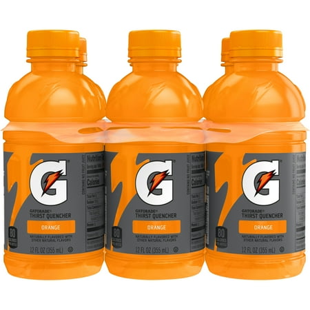 Gatorade Thirst Quencher Orange Sports Drink, 12 fl oz, 6 Count