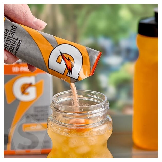 Gatorade Thirst Quencher Orange Sports Drink Powder Single Serve Stick - 80/Case