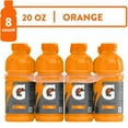 thumbnail image 1 of Gatorade Thirst Quencher, Orange Sports Drinks, 20 fl oz, 8 Count Bottles, 1 of 10