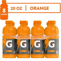 Gatorade Thirst Quencher Orange Sports Drinks, 20 fl oz, 8 Count Bottles