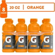 Gatorade Thirst Quencher, Orange Sports Drinks, 20 fl oz, 8 Count Bottles