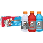 Gatorade Sports Drink, Fruit Punch/Glacier Cherry/Cool Blue Variety Pack, 12 fl oz, 18 Count Bottles