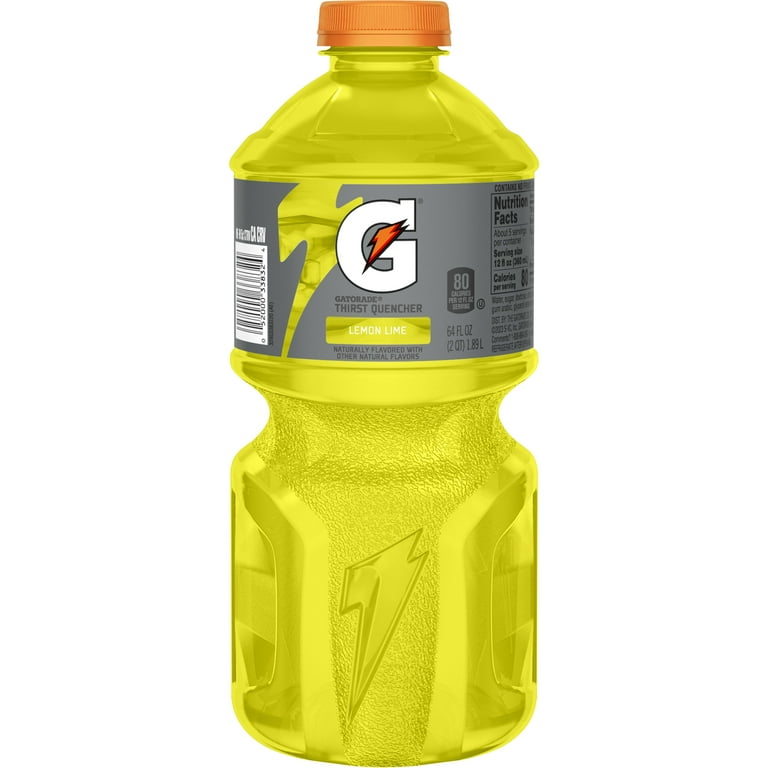 Gatorade Thirst Quencher Sports Drink, Lemon-Lime, 64 fl oz, 1 Count Bottle  