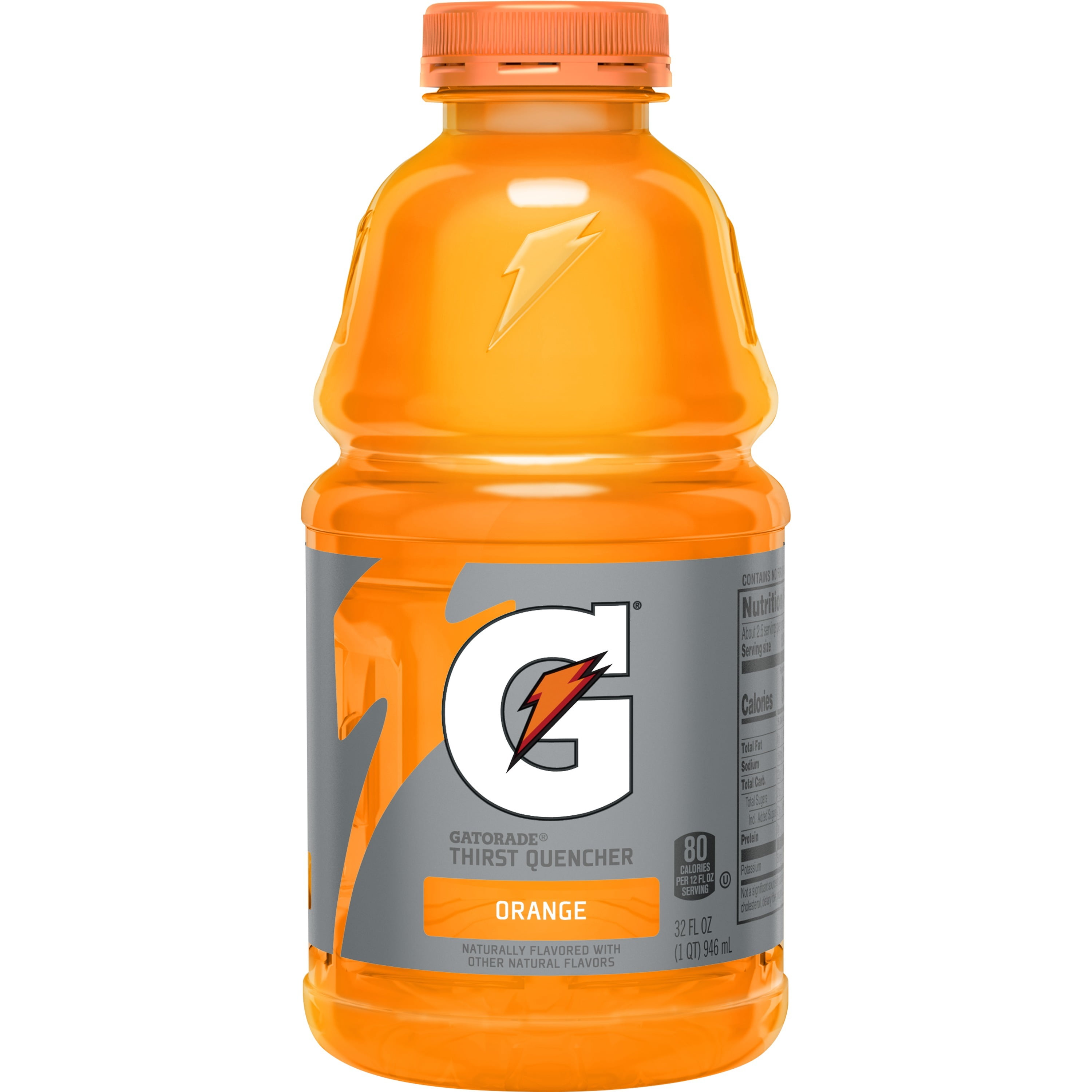 🥝 Gatorade Squeeze 32 oz Green Plastic Sports Water Bottle Orange