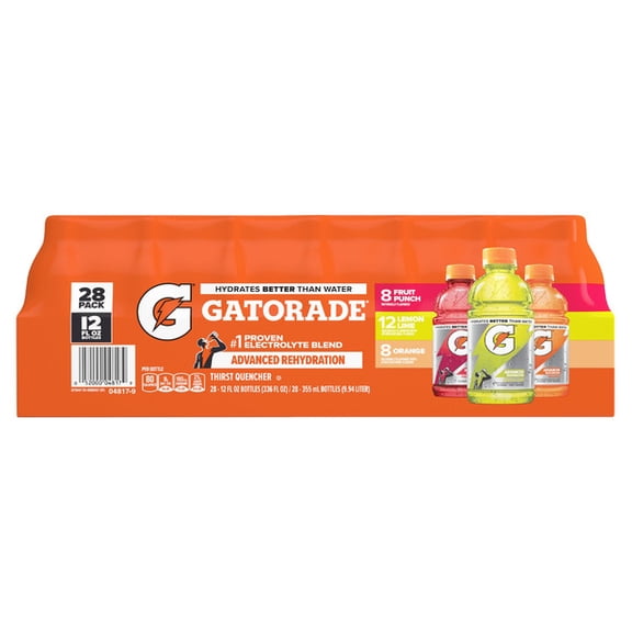 Gatorade Thirst Quencher Variety Pack, 12 fl oz Bottles, 28-Pack, Electrolyte Sports Drink