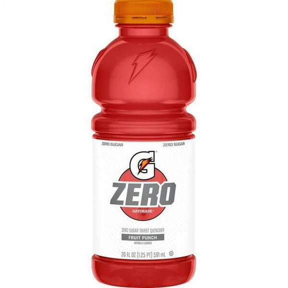 Gatorade Zero Fruit Punch, 20 Oz Bottle