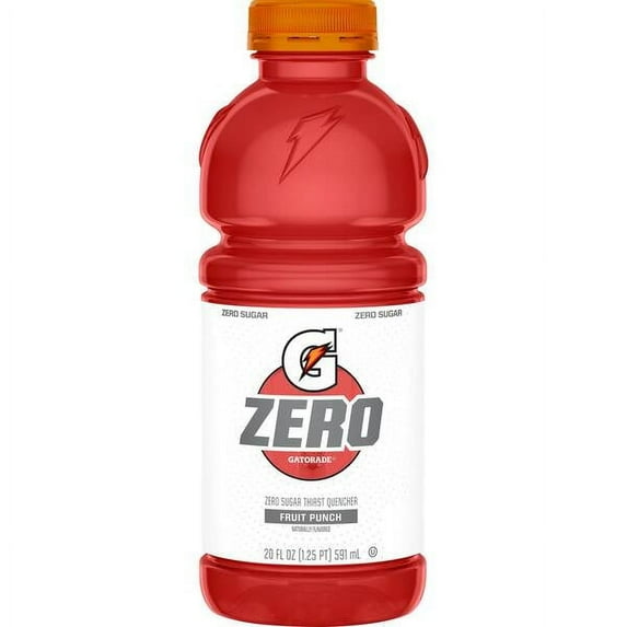Gatorade Zero Fruit Punch, 20 Oz Bottle