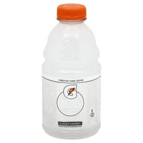 Gatorade Zero Glacier Cherry Sport Drink, 28 Fl Oz Bottles, Quantity of 6