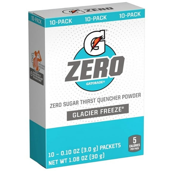 Gatorade Zero Glacier Freeze Singles Drink Mix (Pack of 32)