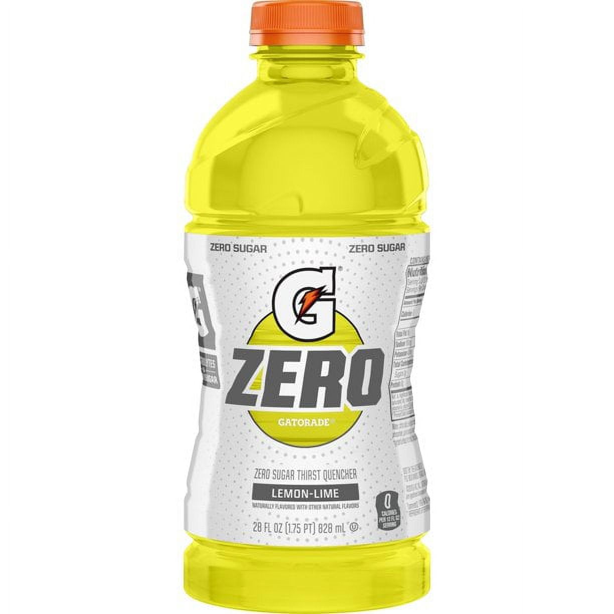 Gatorade Zero Lemon Lime, 28 oz Sport Drink, Pack of 15 - Walmart.com