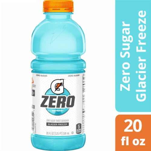 Gatorade Zero Sugar Blue Glacier Freeze Sports Drink Bottle 20 fl oz - Pack of 2