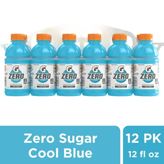Gatorade Zero Sugar Cool Blue Sports Drink Multipack Bottles - 12 bottles / 12 fl oz