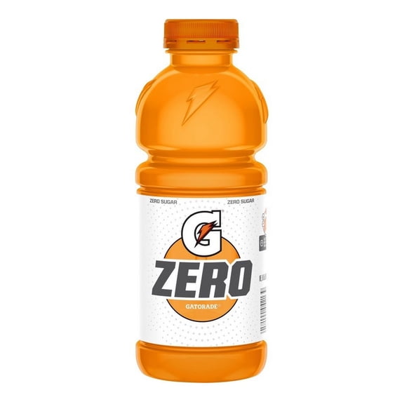 Gatorade Zero Sugar Orange Thirst Quencher 20 oz Bottle, No Allergens