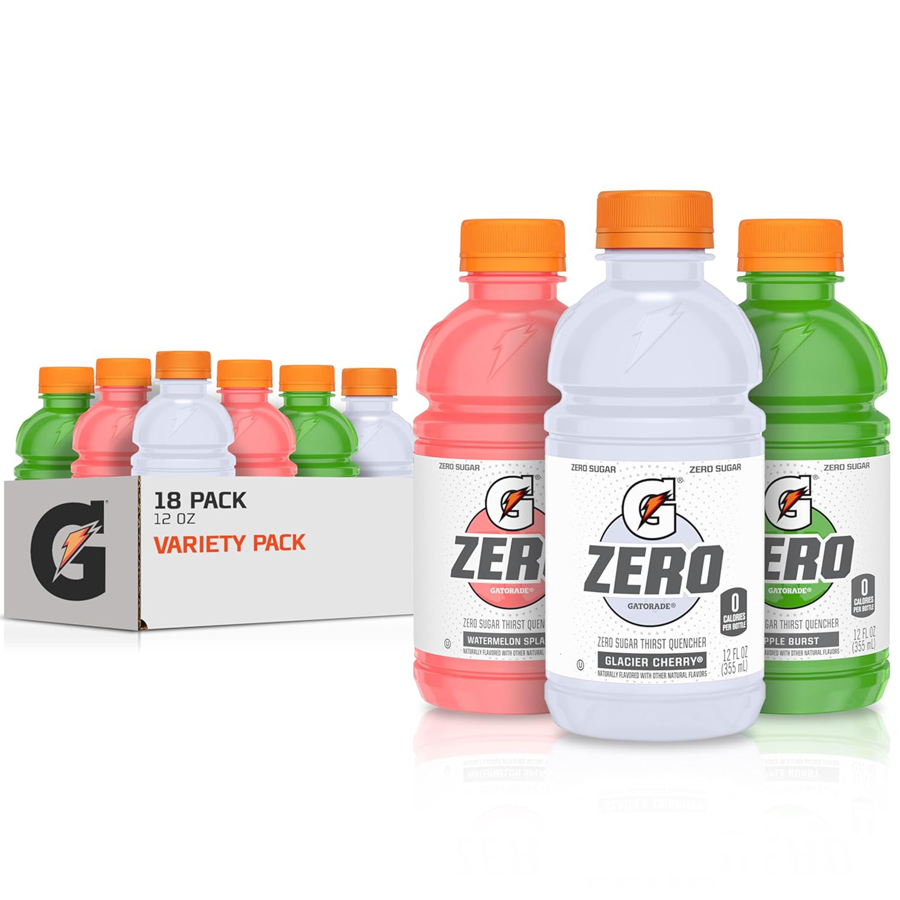 Gatorade Zero Sugar Sports Drinks Variety Pack 12 Oz 18 Ct Walmart
