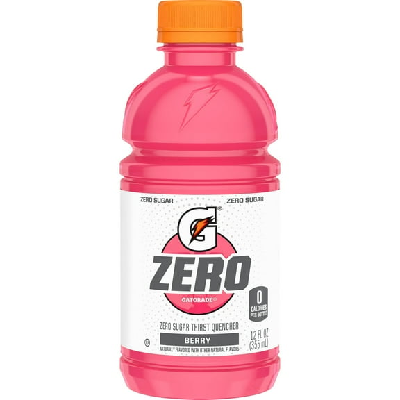 Gatorade Zero Sugar Thirst Quencher Berry Sports Drink, 12 fl oz