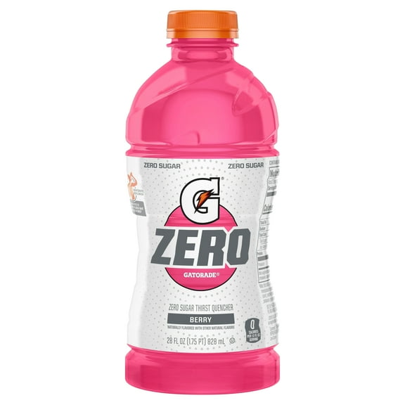 Gatorade Zero Sugar Thirst Quencher Berry Sports Drink, 28 fl oz, 1 Count Bottle