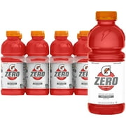 Gatorade Zero Sugar Thirst Quencher Fruit Punch Sports Drinks, 20 fl oz, 8 Count Bottles
