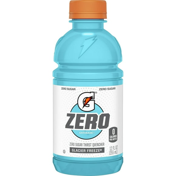 Gatorade Zero Sugar Thirst Quencher Glacier Freeze Sports Drink, 12 fl oz, pack of 1