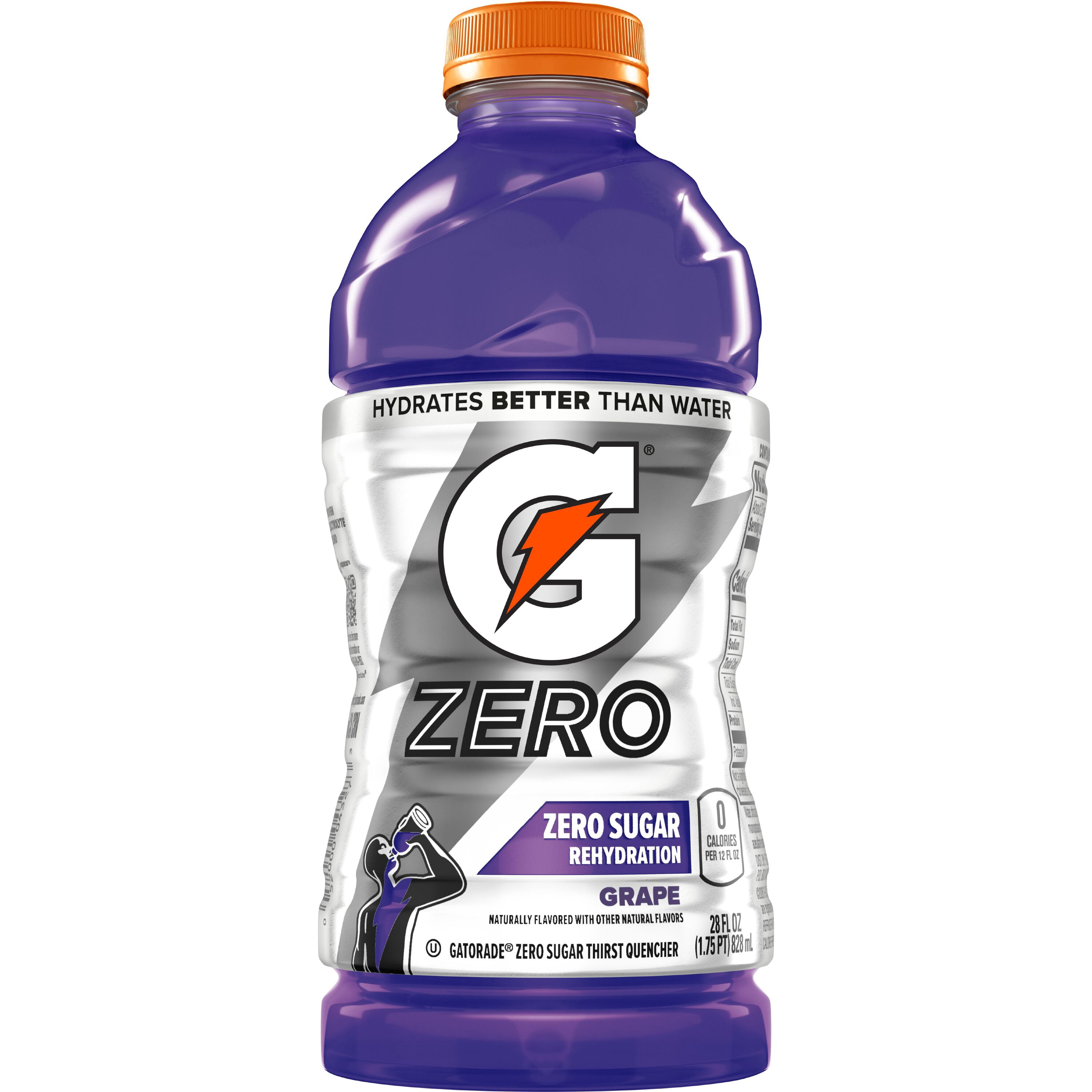 Gatorade Zero Sugar Thirst Quencher Grape Sports Drink, 28 fl oz