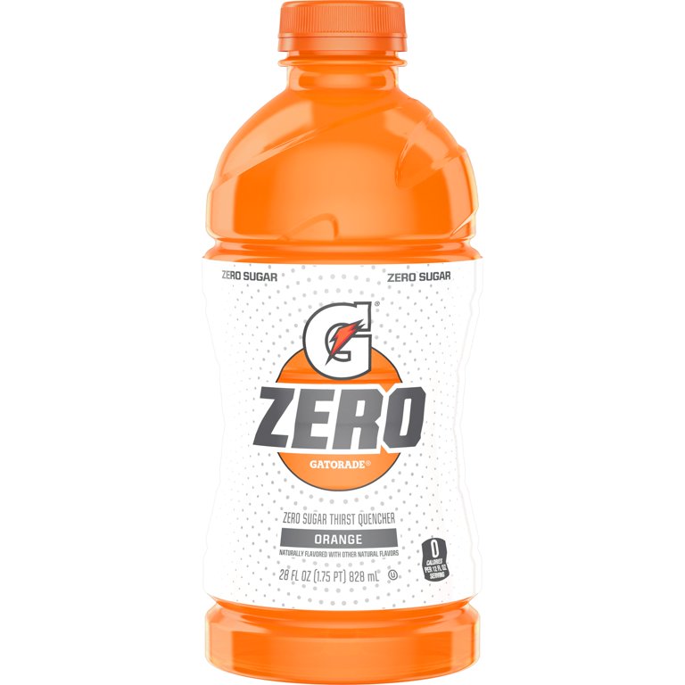 Gatorade Zero Sugar Thirst Quencher, Orange Sports Drinks, 28 fl