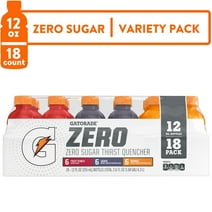 Gatorade Zero Sugar Thirst Quencher Variety Pack Sports Drinks, 12 fl oz, 18 Count Bottles