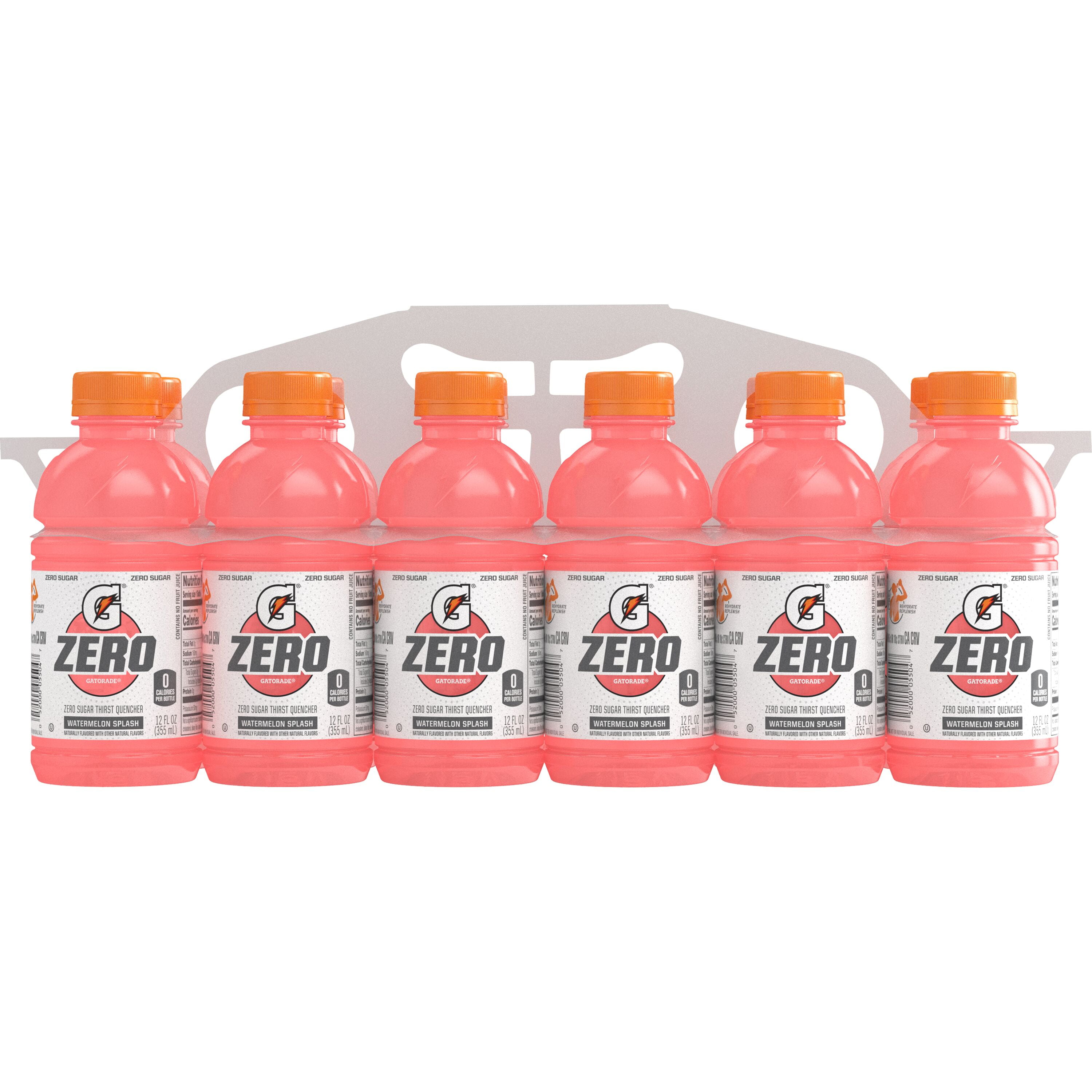 Gatorade Zero Sugar Watermelon Splash Thirst Quencher Sports Drink, 12 fl oz, 12 Pack Bottles