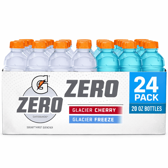 Gatorade Zero Sugar Variety Pack Sports Drink 20 fl oz Bottles 24 Pack Electrolyte Hydration Beverage